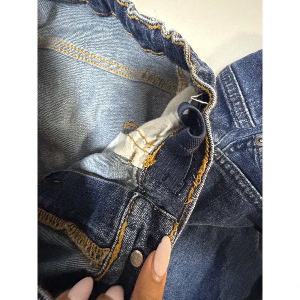 Boys Place Skinny Jeans Lot 2 Size 14 Adjustable Waist Stretch Blue Denim